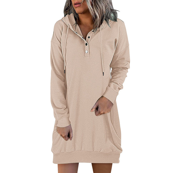 Minimalistische Lange Dames Hoodie – Valeria