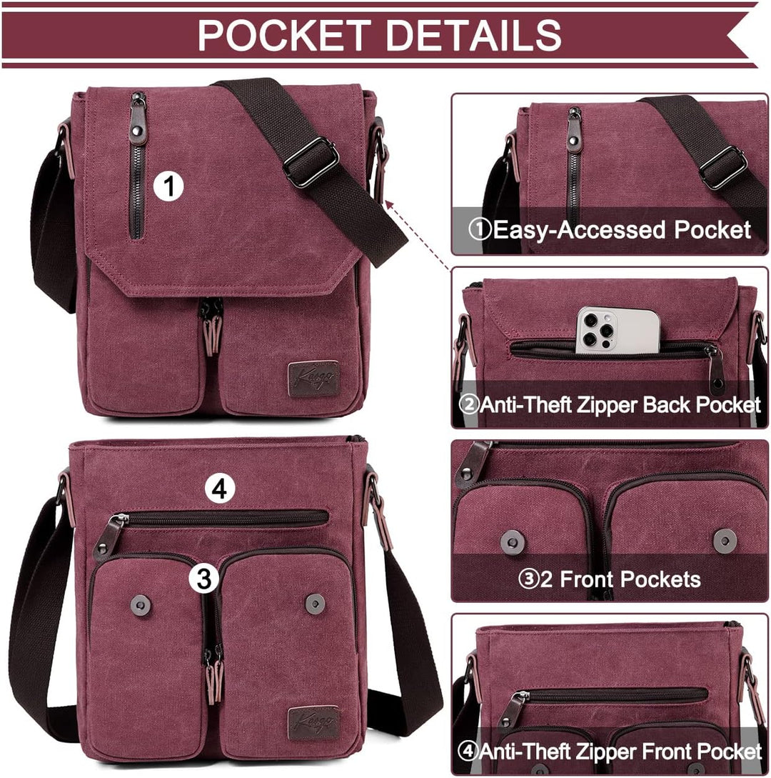 Compacte Canvas Crossbody Tas – Renan