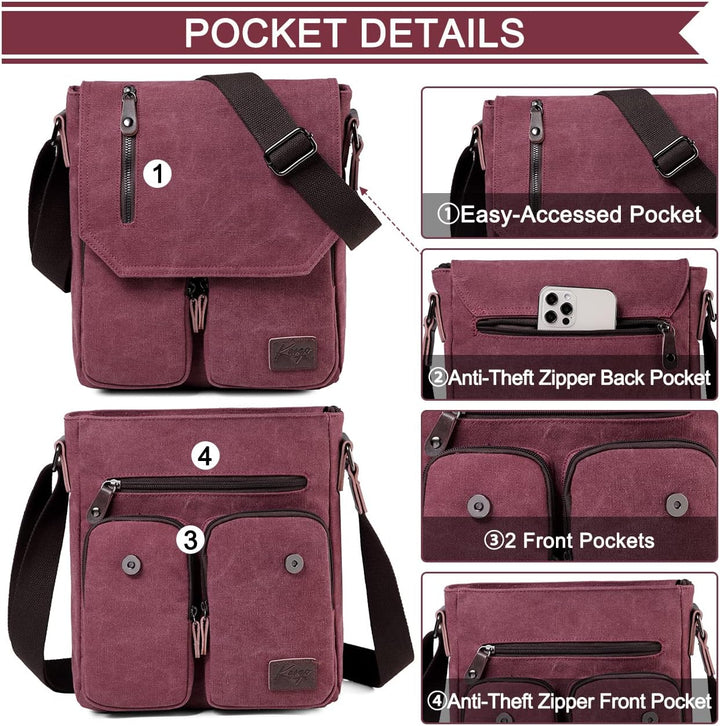 Compacte Canvas Crossbody Tas – Renan