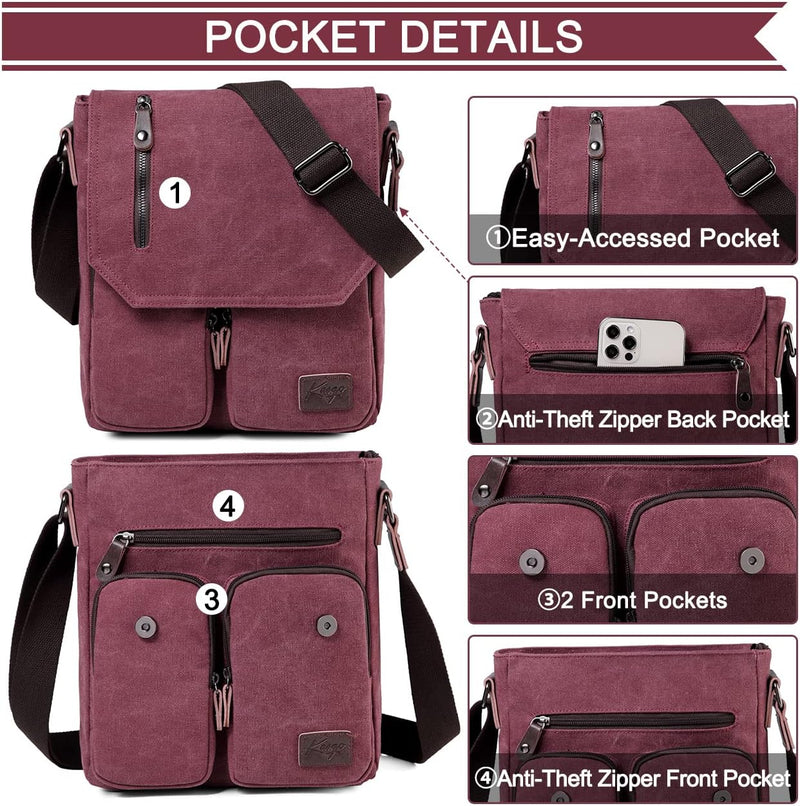Compacte Canvas Crossbody Tas – Renan