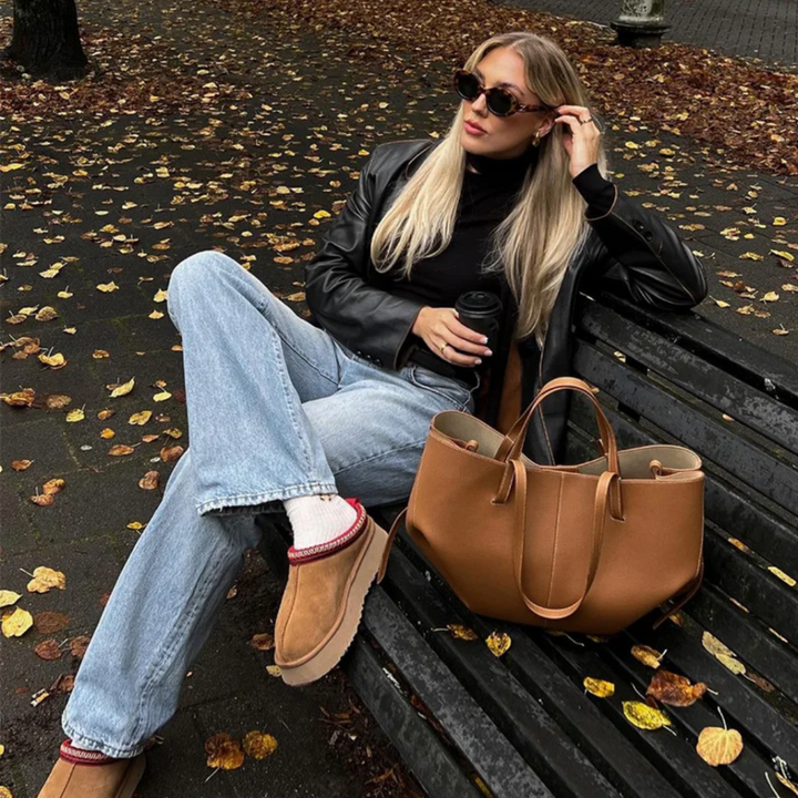 Stijlvolle Leren Damestas - Adeline