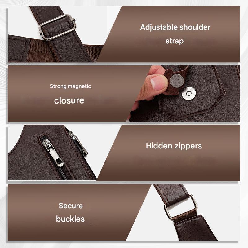 Diefstalbestendige Heren Schoudertas – ShadowCarry Pro