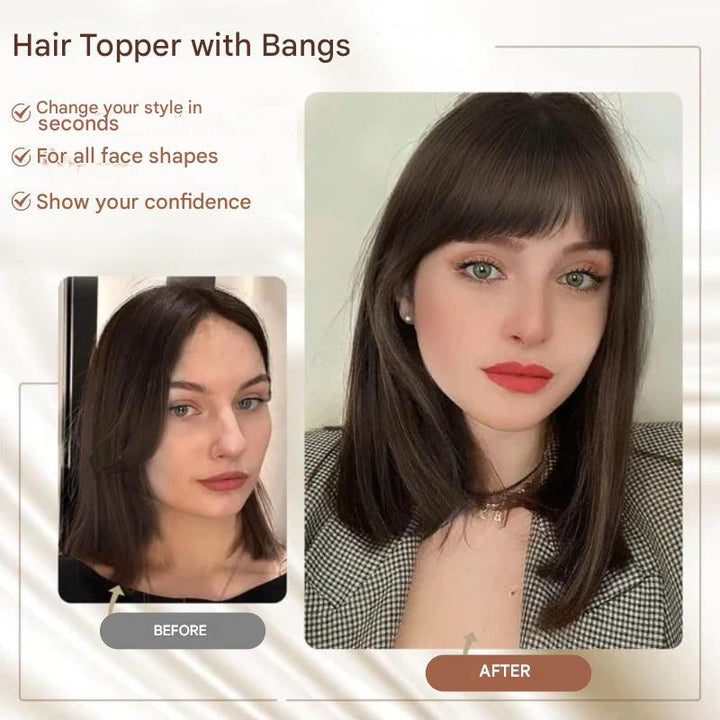 Clip-in Haarstuk met Pony – Livia