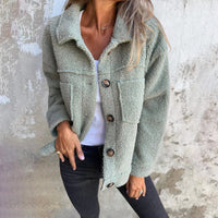 Dames Jas van Zacht Teddy-Materiaal – Marisol