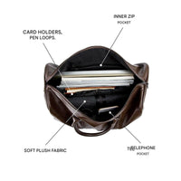 Grote Capaciteit Leren Reistas – Lichtgewicht & Duurzame Handbagage
