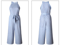 Luchtige & Stijlvolle Dames Jumpsuit met Tailleband en Strepen – Nayla