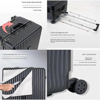 Hard Shell Handbagage Koffer met Breed Handvat en Aluminium Frame