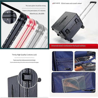 Hard Shell Handbagage Koffer met Breed Handvat en Aluminium Frame