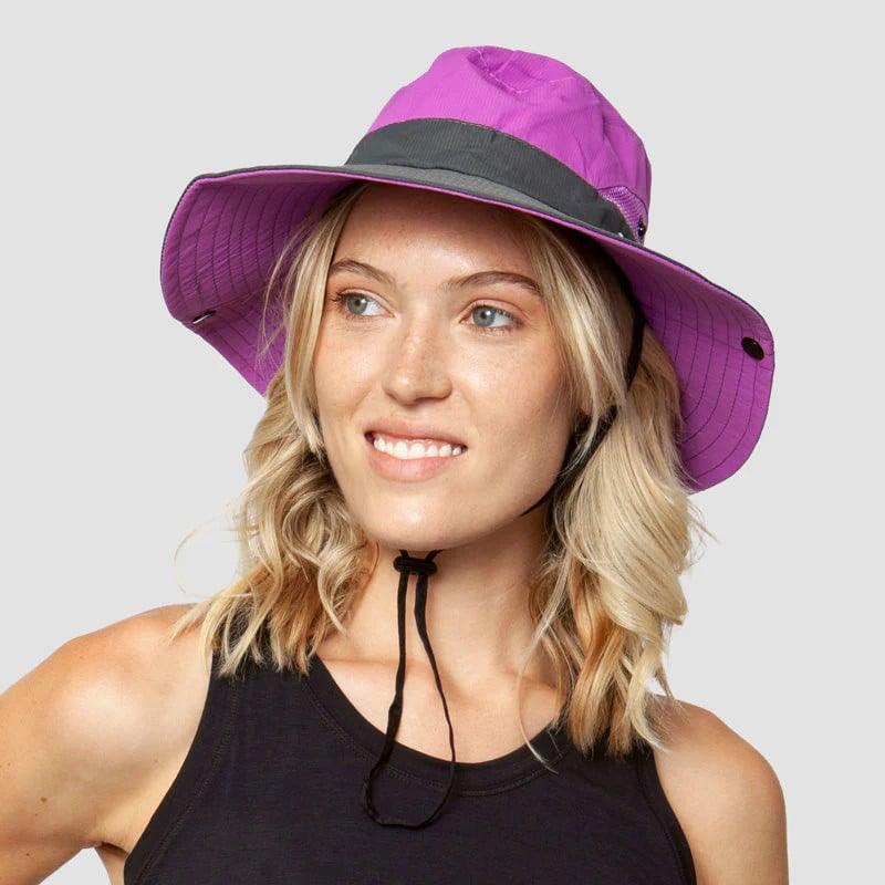 UV-zomerhoed met vizier – Vouwbare bucket hat