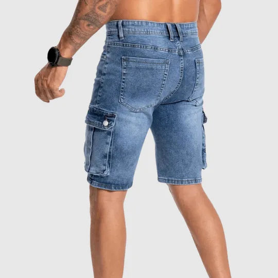 Heren Denim Cargo Shorts voor de zomer – Jonas