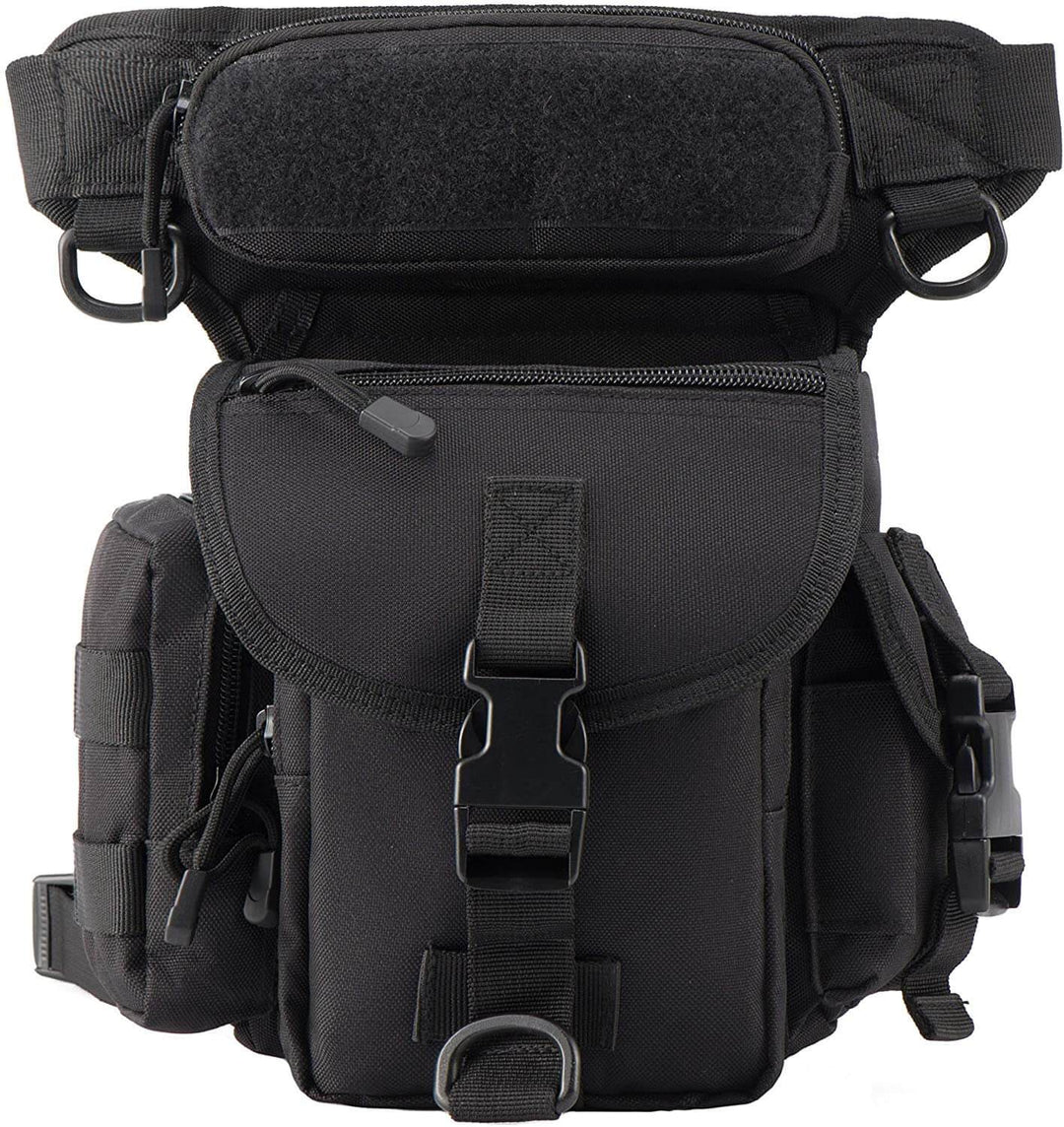 Duurzame Tactische Beentas voor Heren – Waterafstotend Multi-Zakken Ontwerp