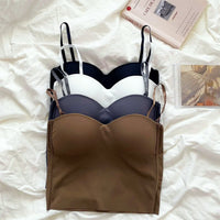 Set van 4 Luchtige Tanktops met Ingebouwde Bandeau BH - Tiana