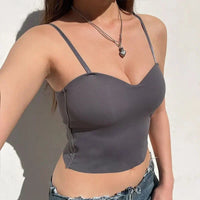 Set van 4 Luchtige Tanktops met Ingebouwde Bandeau BH - Tiana