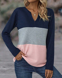 Casual Dames Trui met Kleurenblok – Noëlle