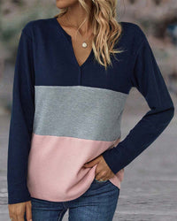 Casual Dames Trui met Kleurenblok – Noëlle