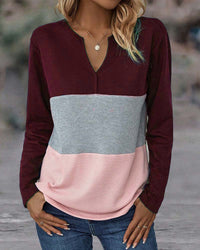 Casual Dames Trui met Kleurenblok – Noëlle