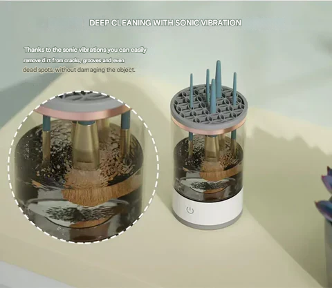 Automatische Make-upborstelreiniger – Brusha
