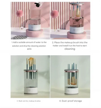 Automatische Make-upborstelreiniger – Brusha
