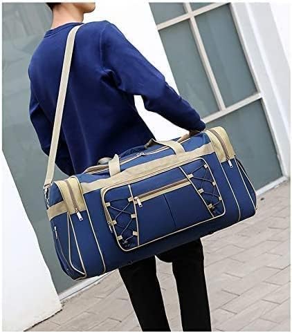 65L Opvouwbare Reis Duffle Bag – Lichtgewicht Oxford Katoen met Vakken
