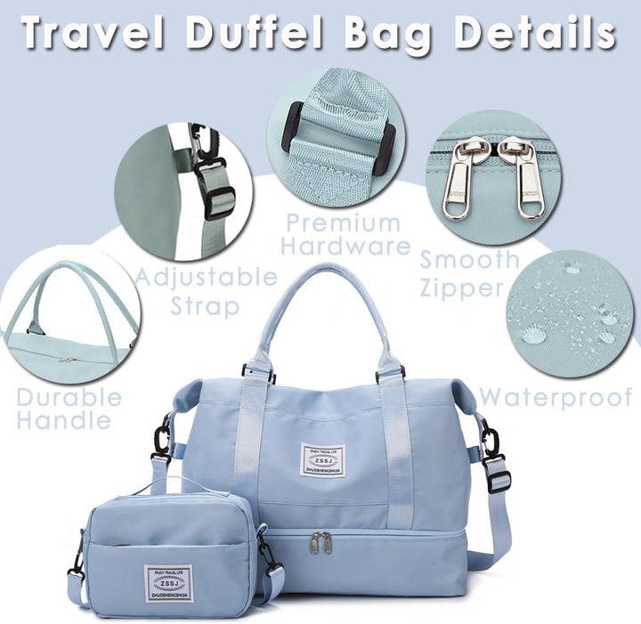 Grote Reis Duffle Bag met Schoenvak & Toilettas – Goedkeurd voor Handbagage