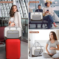 Set van 4-delige Weekend Reistas voor dames – Handbagage met schoenen- en toilettassen