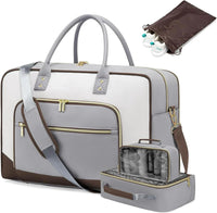 Set van 4-delige Weekend Reistas voor dames – Handbagage met schoenen- en toilettassen