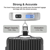 Draagbare Digitale Bagage Weegschaal 50kg – Compacte Reisgewicht Checker