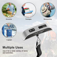 Draagbare Digitale Bagage Weegschaal 50kg – Compacte Reisgewicht Checker