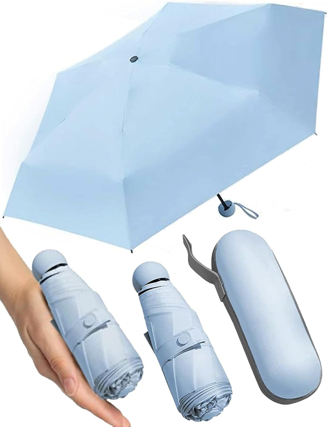 Pocket-formaat Mini Reis Paraplu – Elara
