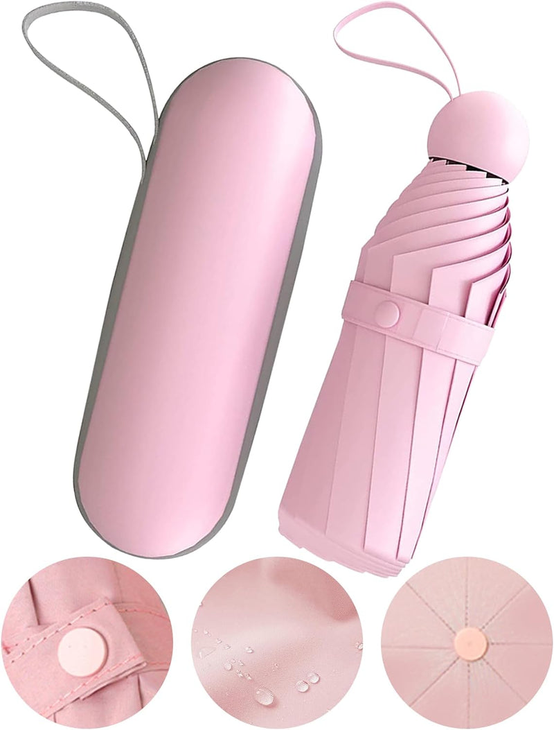 Pocket-formaat Mini Reis Paraplu – Elara