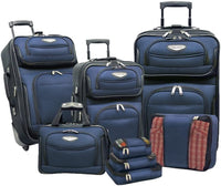 8-delige Soft Shell Kofferset met Inpak Cubes en TSA Slot – TravelMax
