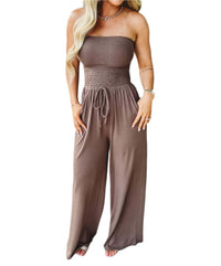 Off-Shoulder Zomerjumpsuit met Brede Pijpen – Camila