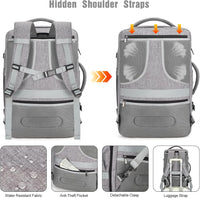 40L Waterbestendige Reis Laptop Rugzak met USB-poort & Antidiefstal Slot – AeroPack