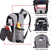 Extra Grote Anti-Diefstal Laptop- en Reisrugzak met USB-poort - 30–50L