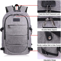 Extra Grote Anti-Diefstal Laptop- en Reisrugzak met USB-poort - 30–50L