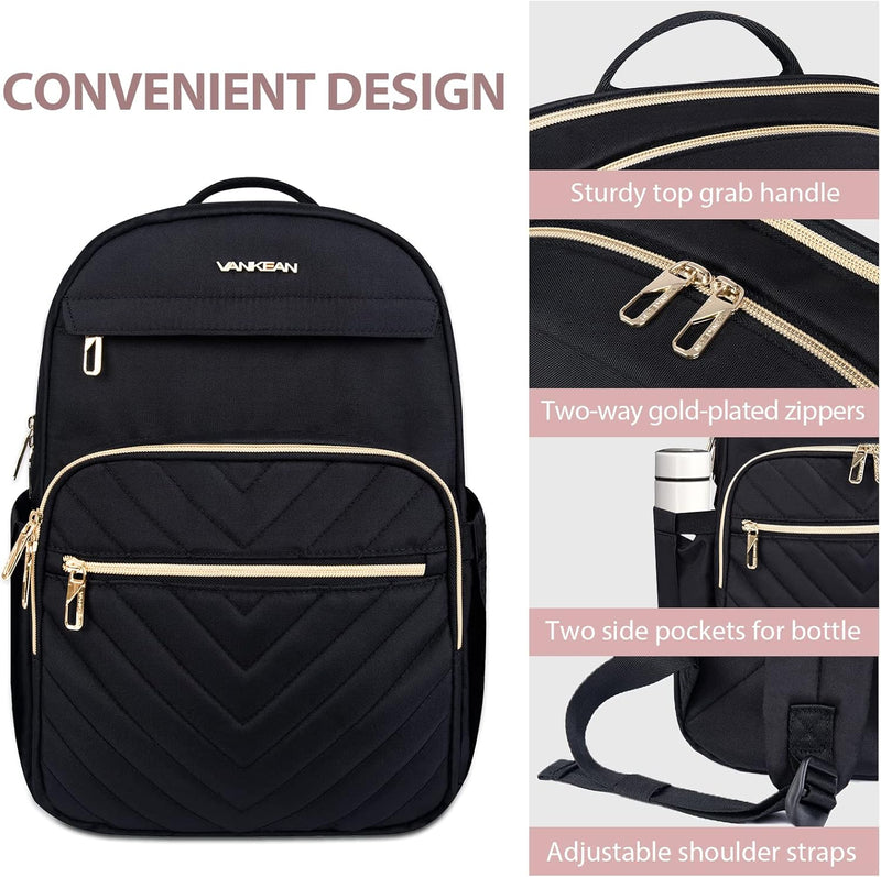 Lichtgewicht Waterdichte Laptop Rugzak met USB-Poort – 15.6" Compatibel