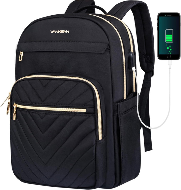 Lichtgewicht Waterdichte Laptop Rugzak met USB-Poort – 15.6" Compatibel