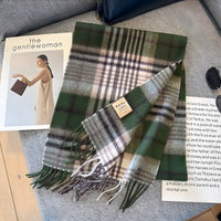 Stijlvolle Brits Geruite Kasjmier Dames Wintersjaal - Victoria