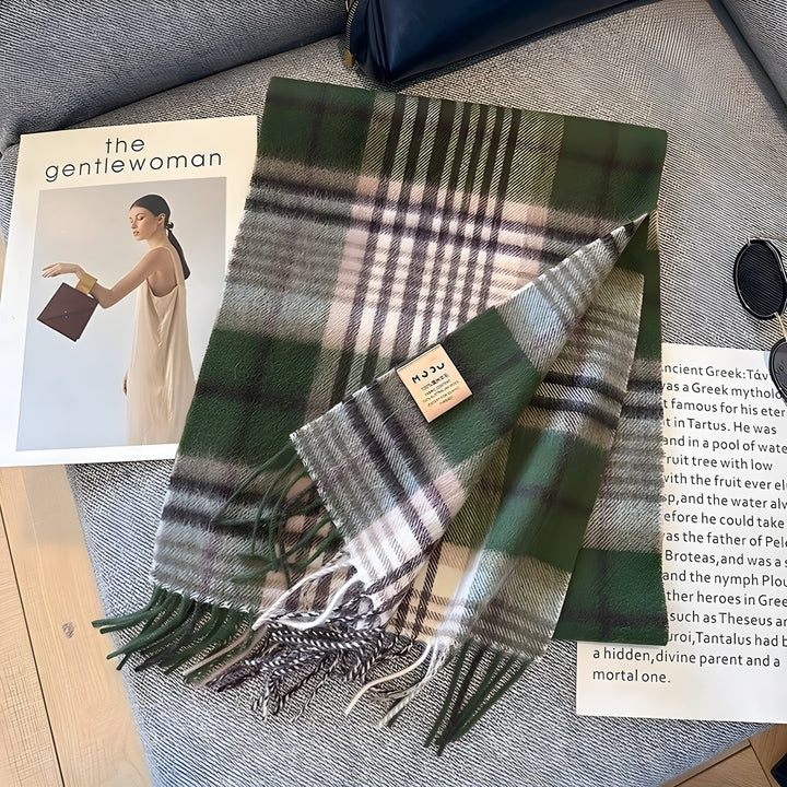 Stijlvolle Brits Geruite Kasjmier Dames Wintersjaal - Victoria