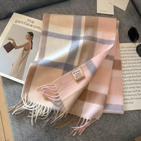 Stijlvolle Brits Geruite Kasjmier Dames Wintersjaal - Victoria