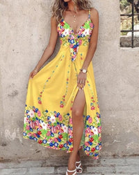 Casual Maxi-Jurk met Knoopdetail – Elvire