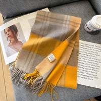 Stijlvolle Brits Geruite Kasjmier Dames Wintersjaal - Victoria