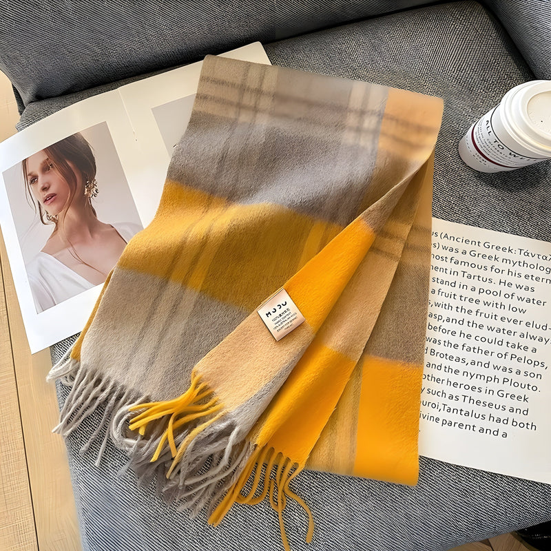 Stijlvolle Brits Geruite Kasjmier Dames Wintersjaal - Victoria