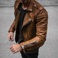 Heren Leren Bikerjack – Cael