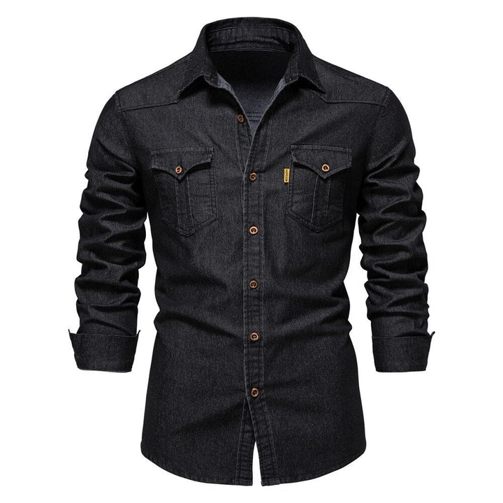 Elastisch Katoenen Denim Overhemd - Logan