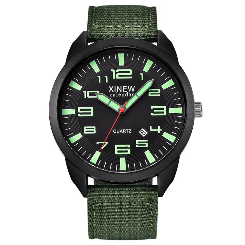 Quartz Horloge met Lichtgevende Wijzerplaat & Kalender – Lumo