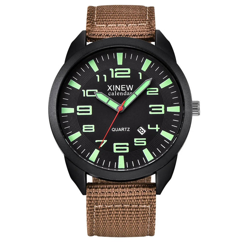 Quartz Horloge met Lichtgevende Wijzerplaat & Kalender – Lumo
