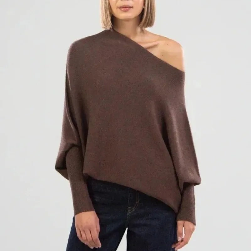 Trendy Off-Shoulder Trui voor Dames - Livia
