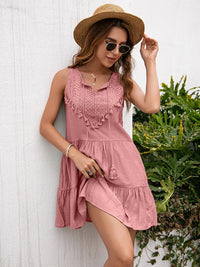 Mouwloze Zomerjurk met V-hals – Lina