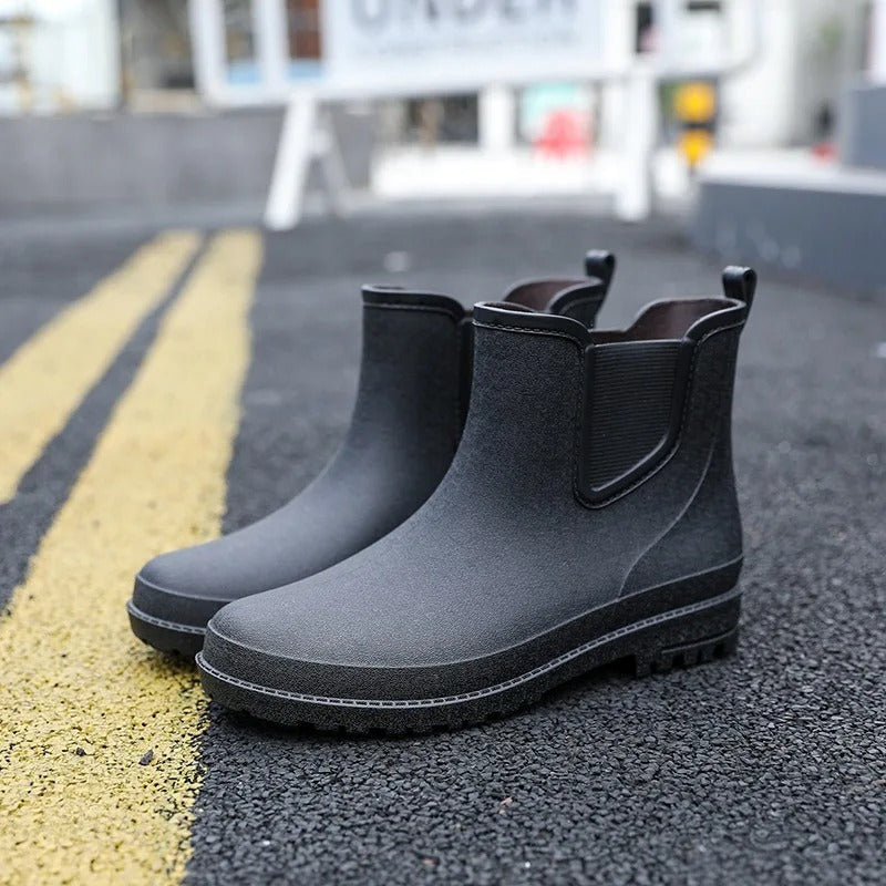 Luxe Halfhoge Waterdichte Heren Regenlaarzen - Lucas Rain Walk